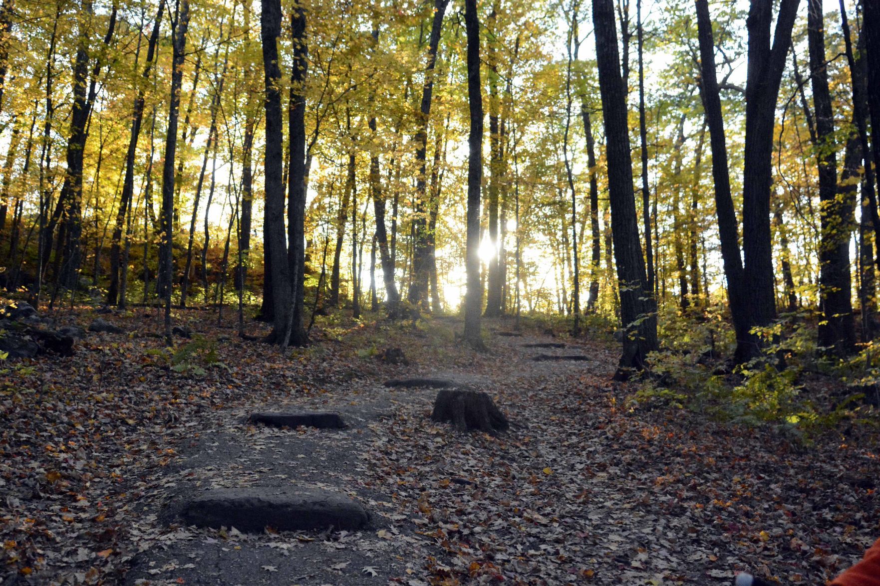 Devil's Lake shows autumn colors, Oct. 18